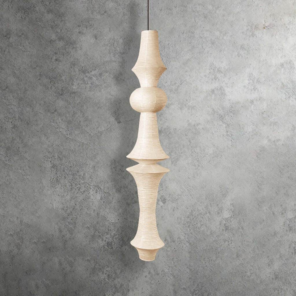 Aurora Washi Corner Pendant Light for Soft Warm Ambience