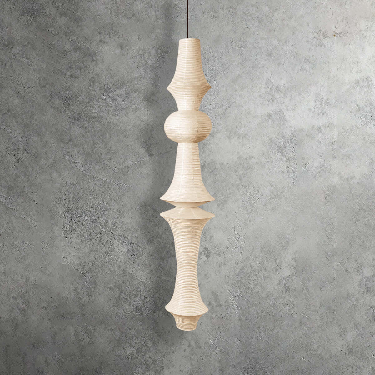Aurora Washi Corner Pendant Light for Soft Warm Ambience
