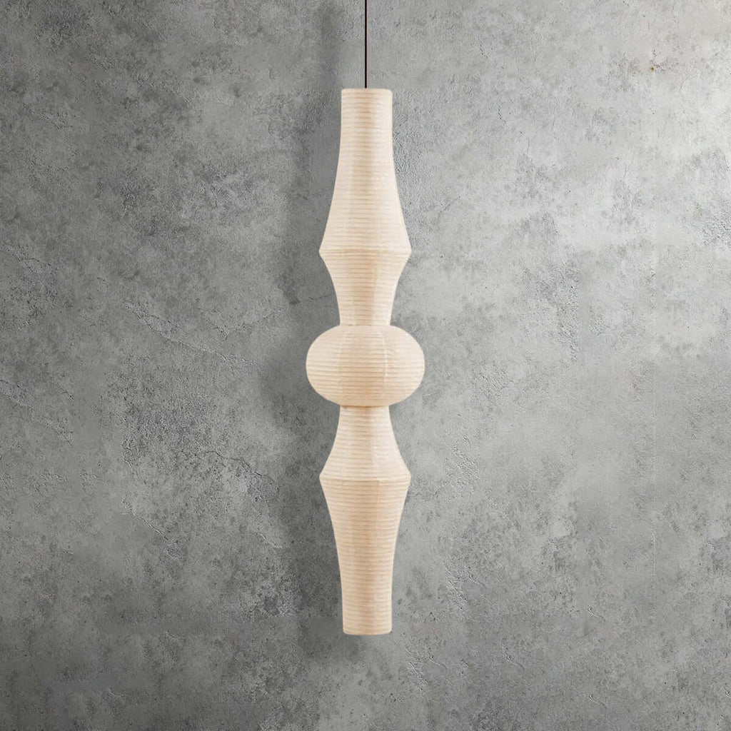 Aurora Washi Corner Pendant Light for Soft Warm Ambience