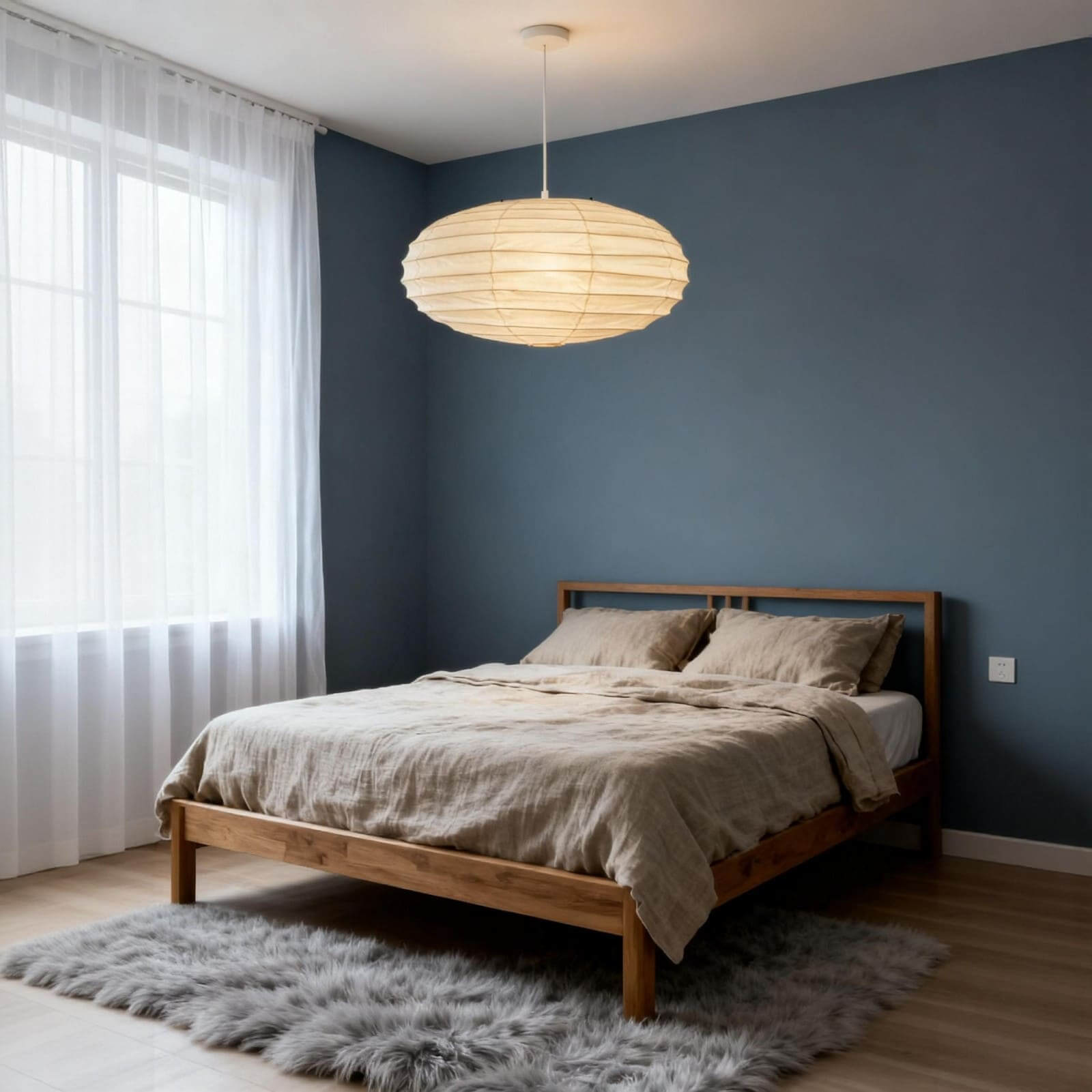 LumenLeaf EN Series Handcrafted Washi Paper Pendant Light