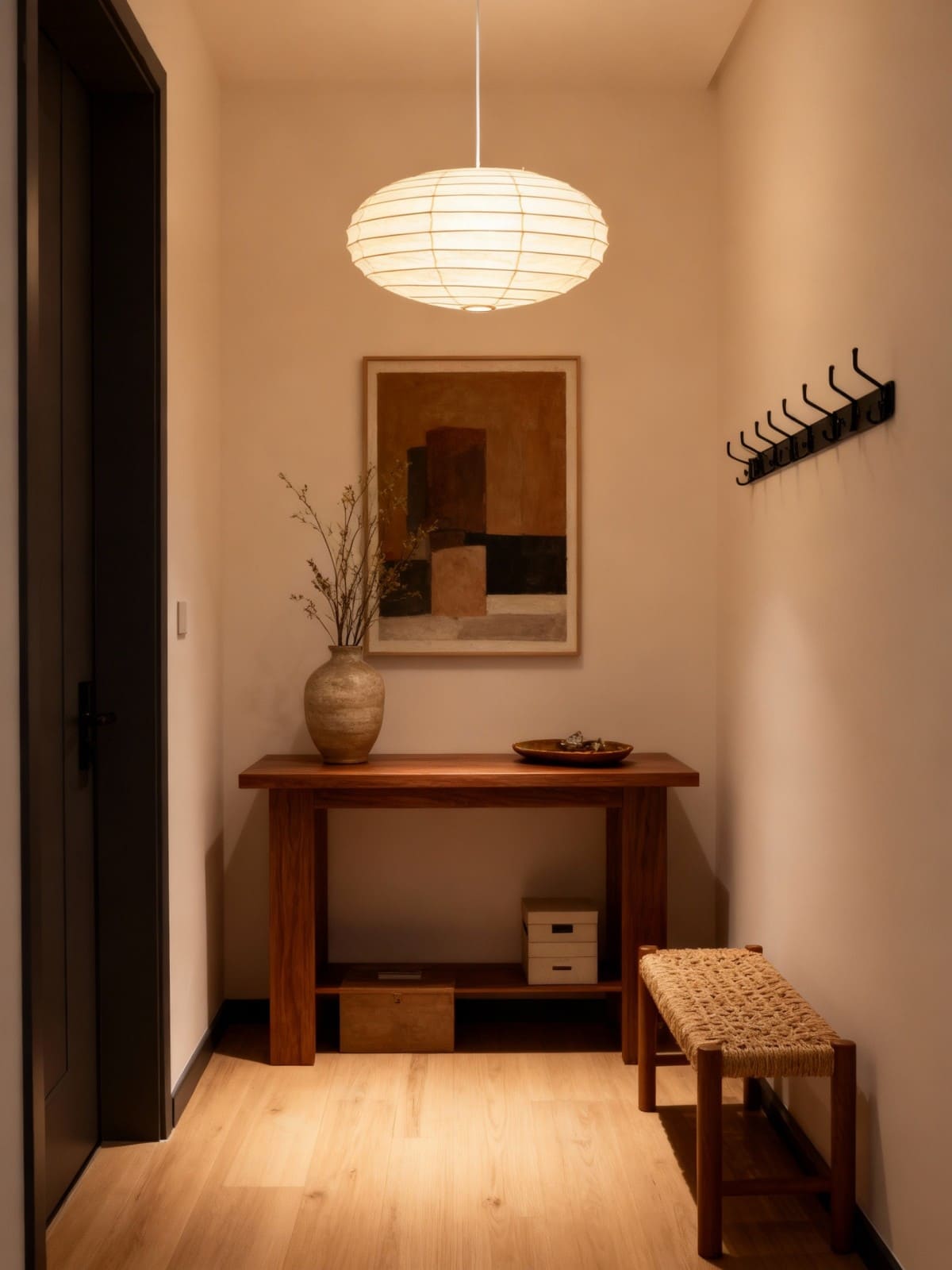 LumenLeaf EN Series Handcrafted Washi Paper Pendant Light