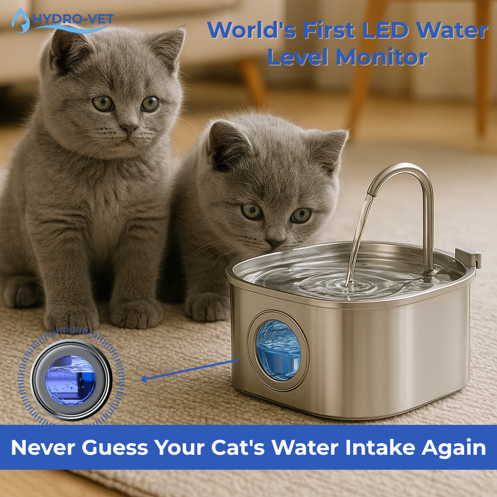Pet Water Fountain, AeroQuell Whisper-Quiet Filtered Hydration
