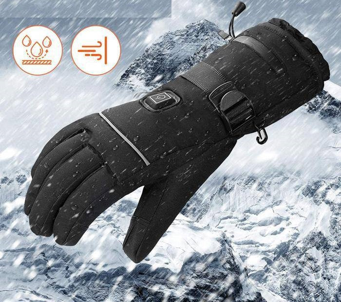 Luvas Aquecidas Recarregáveis, ThermaGrip Preparadas para Ecrã Tátil para o Inverno