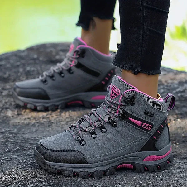 Botas de senderismo de invierno AuroraTrail para mujer, de horma ancha y con soporte para el arco plantar