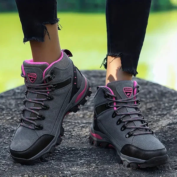 Botas de senderismo de invierno AuroraTrail para mujer, de horma ancha y con soporte para el arco plantar
