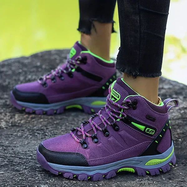 Botas de senderismo de invierno AuroraTrail para mujer, de horma ancha y con soporte para el arco plantar