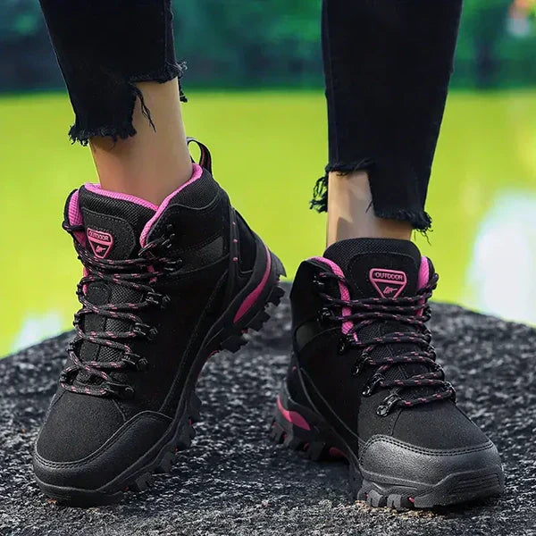Botas de senderismo de invierno AuroraTrail para mujer, de horma ancha y con soporte para el arco plantar
