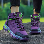 Botas de senderismo de invierno AuroraTrail para mujer, de horma ancha y con soporte para el arco plantar