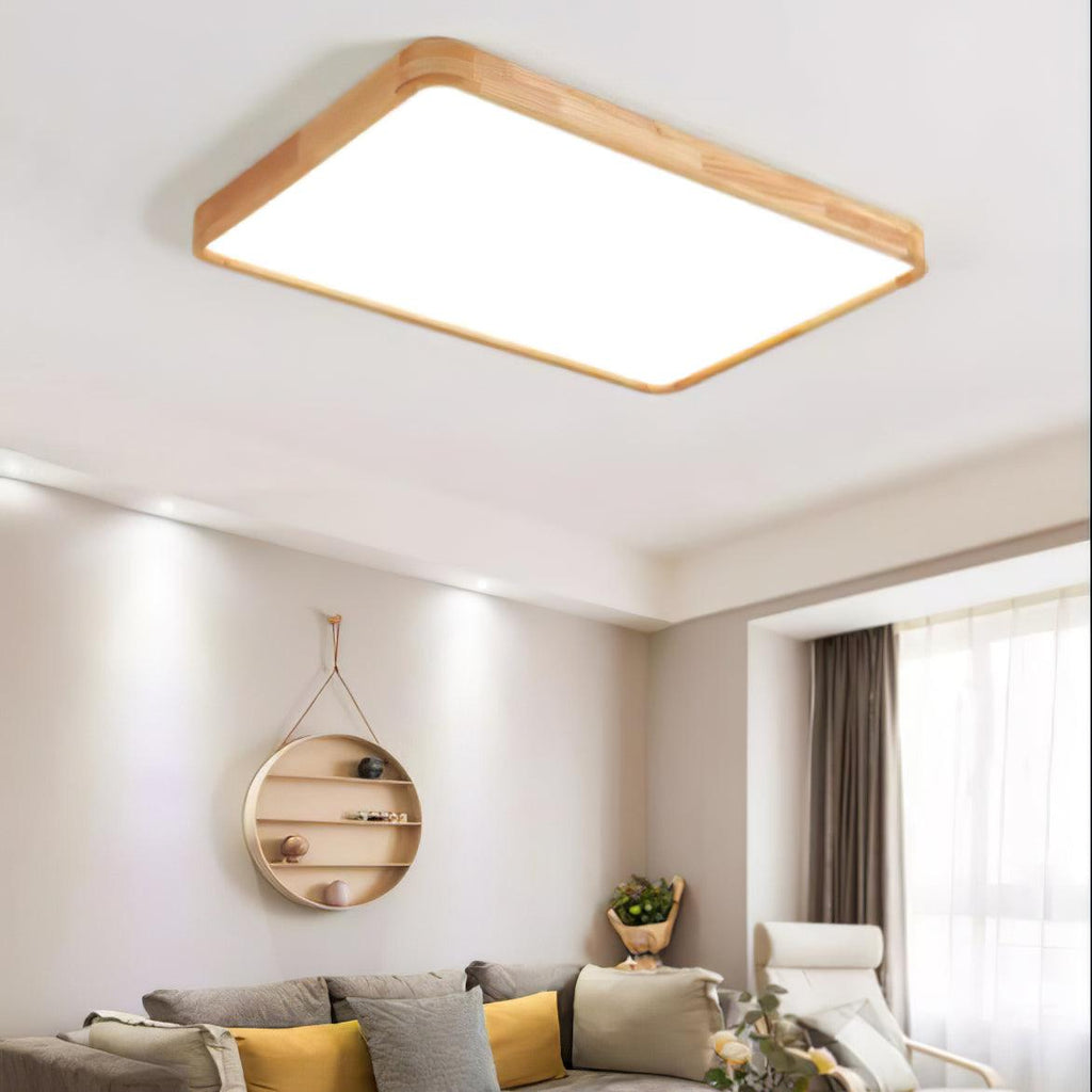 Hano Wooden Geometric Ceiling Light | Fioriscas