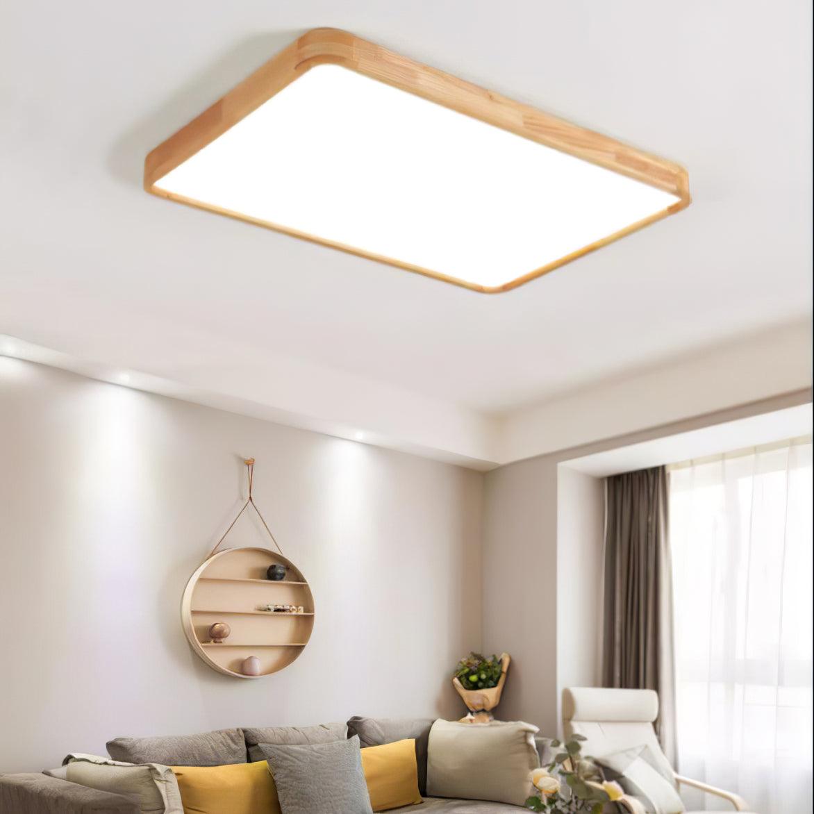 Hano Wooden Geometric Ceiling Light | Fioriscas