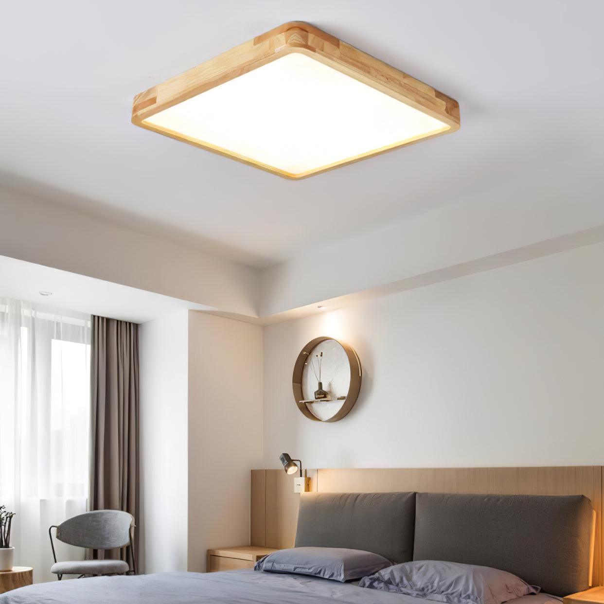Hano Wooden Geometric Ceiling Light | Fioriscas