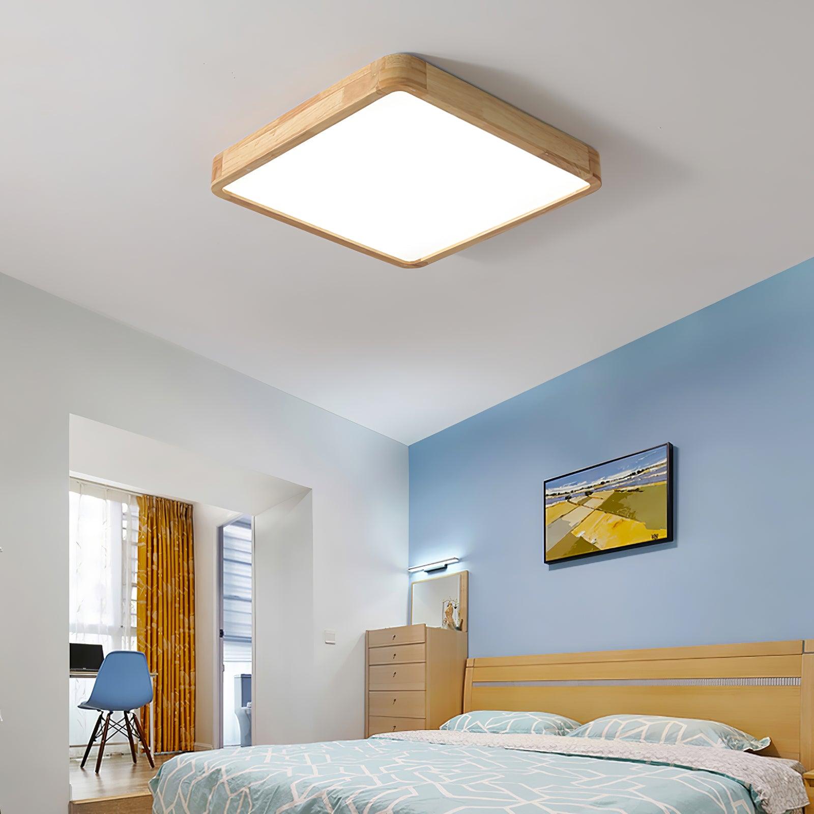 Hano Wooden Geometric Ceiling Light | Fioriscas