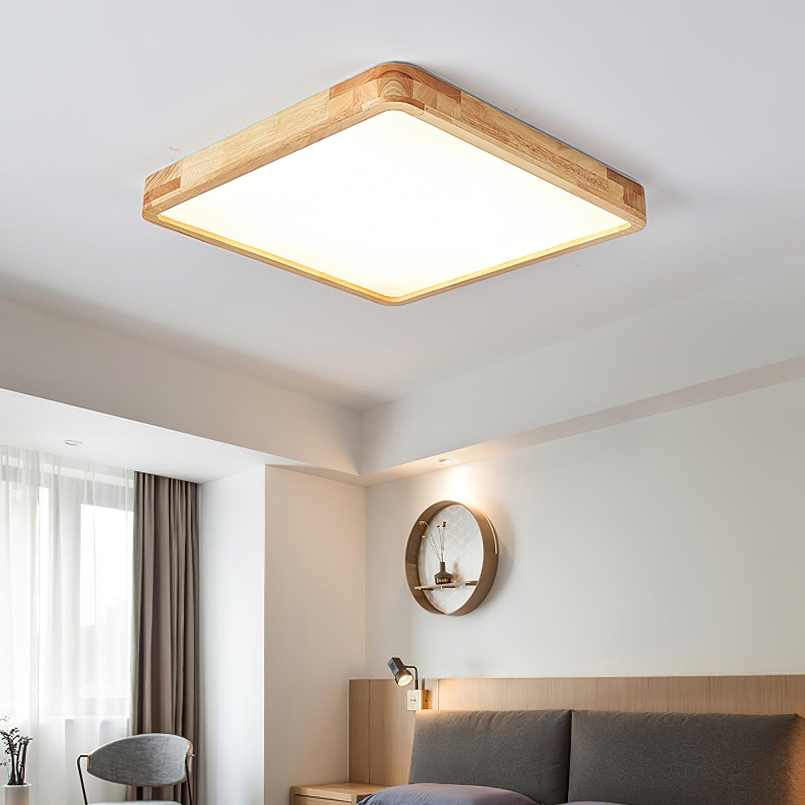Hano Wooden Geometric Ceiling Light | Fioriscas