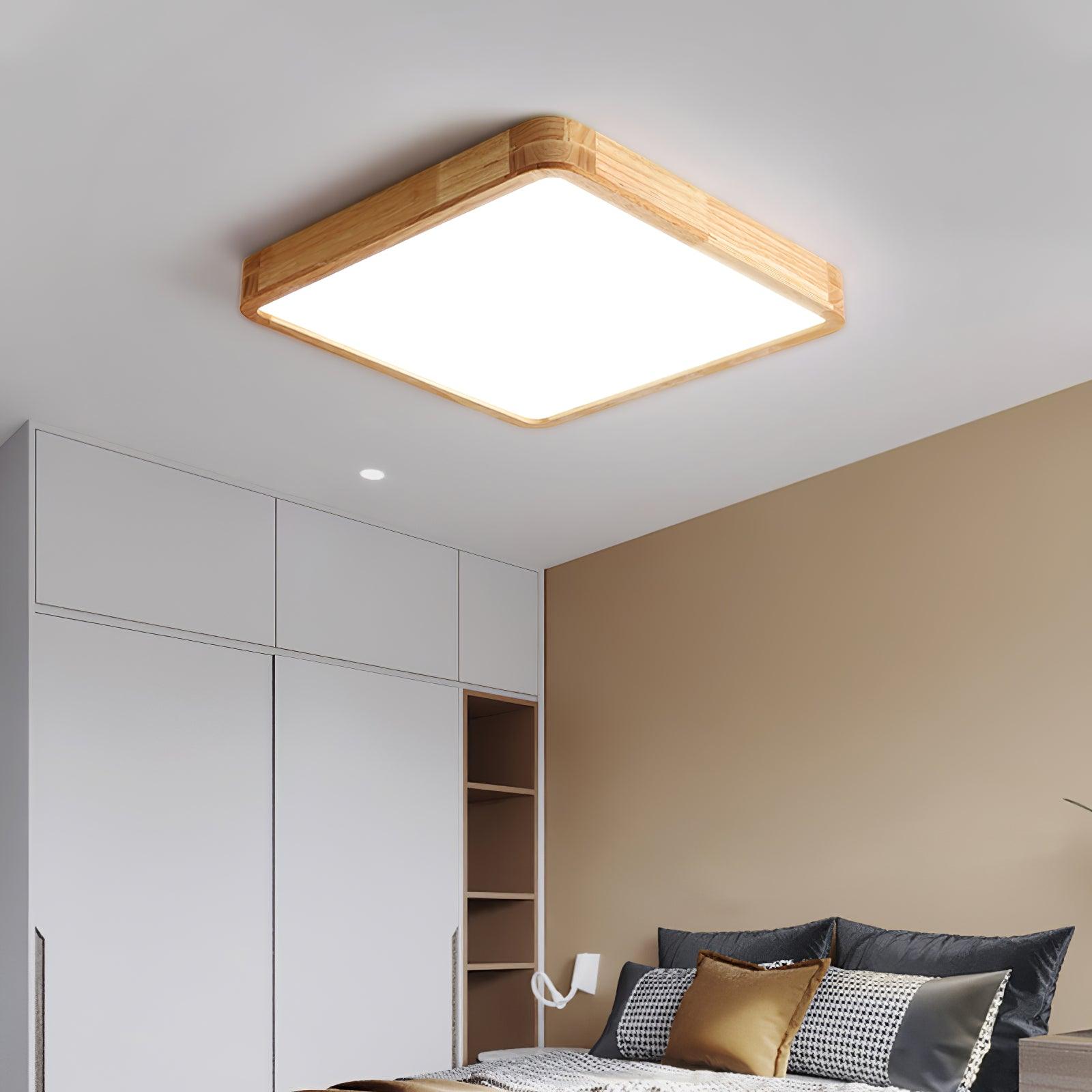 Hano Wooden Geometric Ceiling Light | Fioriscas