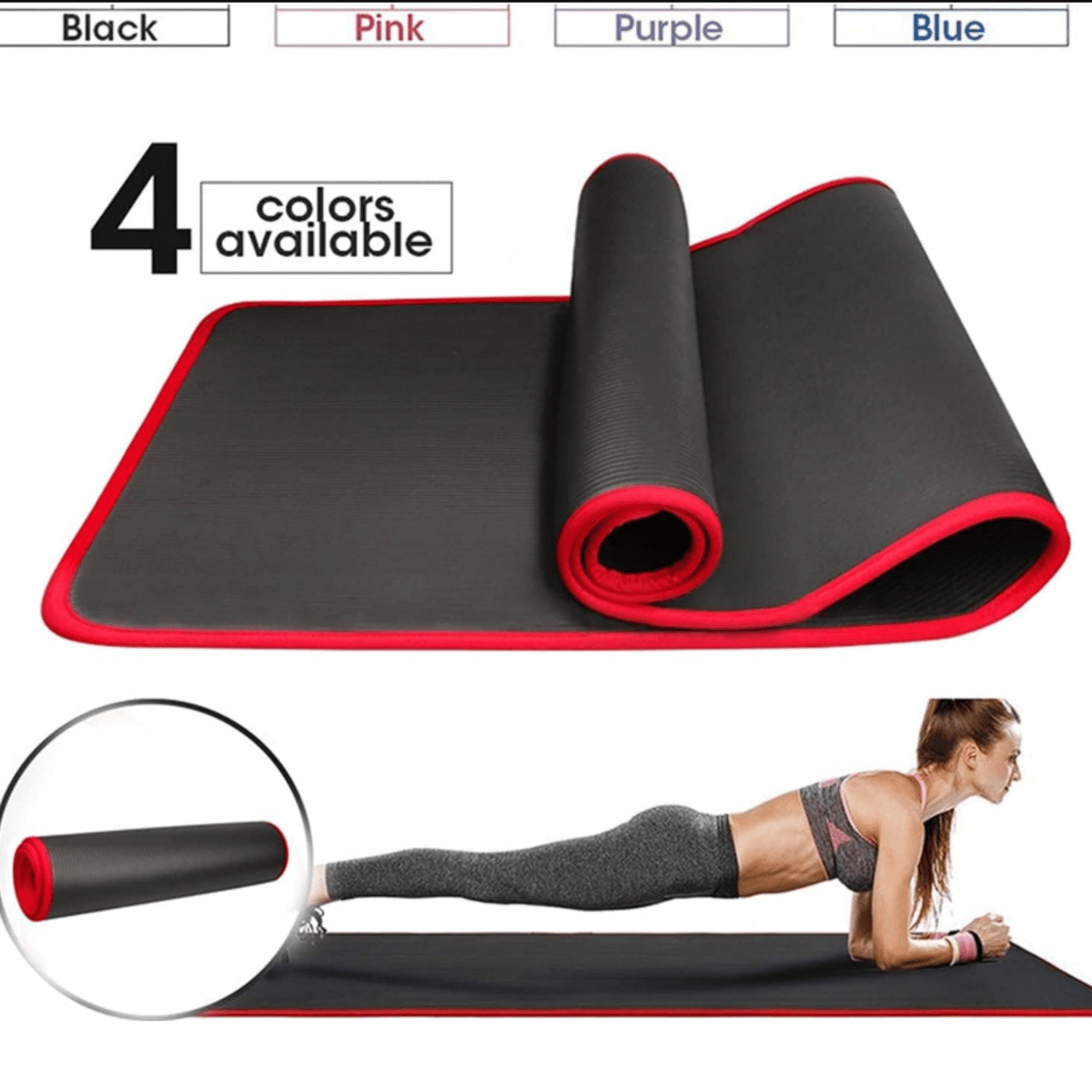 Tapis de yoga extra épais avec technologie antidérapante - Fioriscas