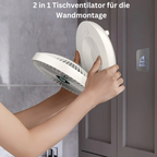 Ventilador USB plegable de pared, refrigeración personal ultrasilenciosa