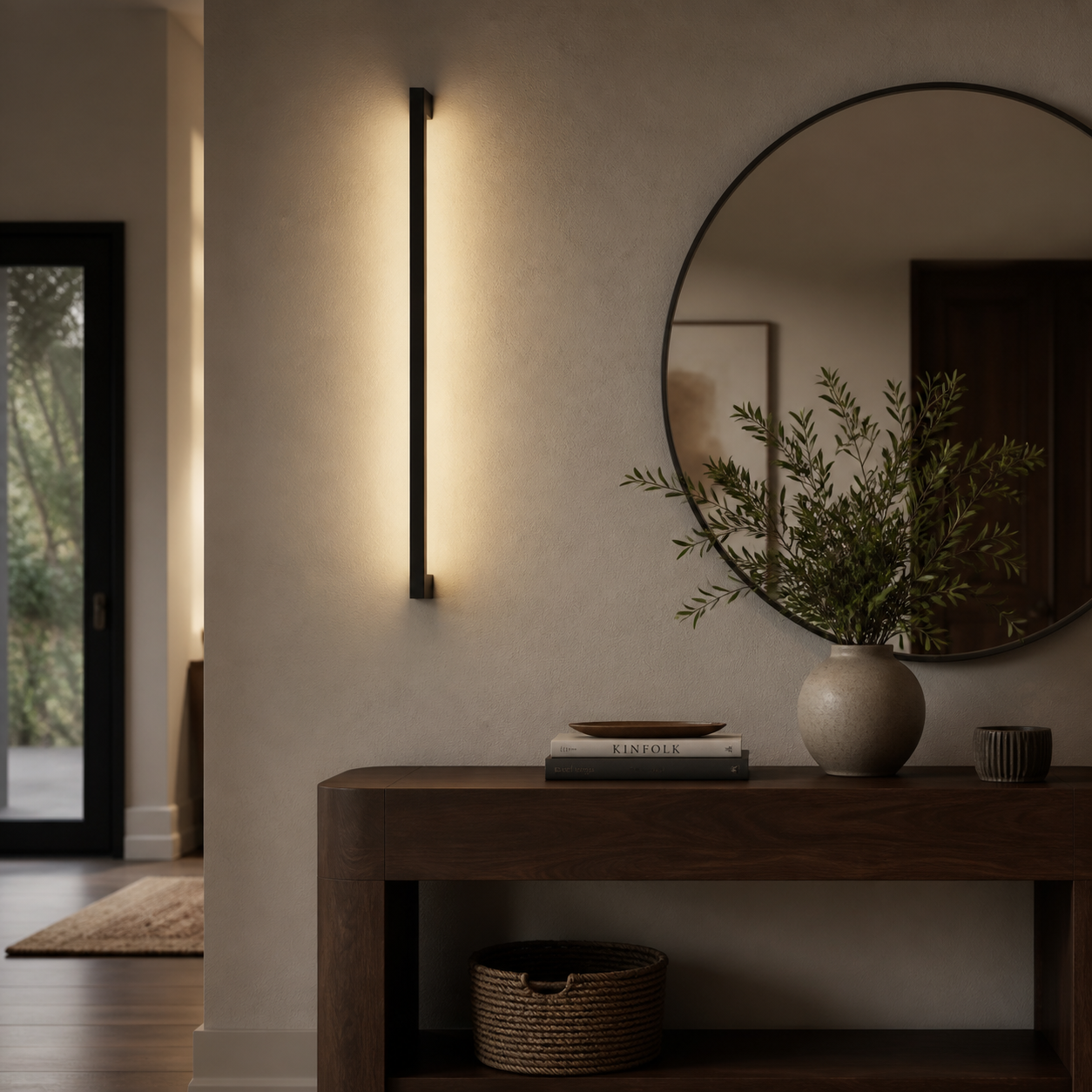 LumenLine Outdoor Wall Light Slim Linear Modern Fixture