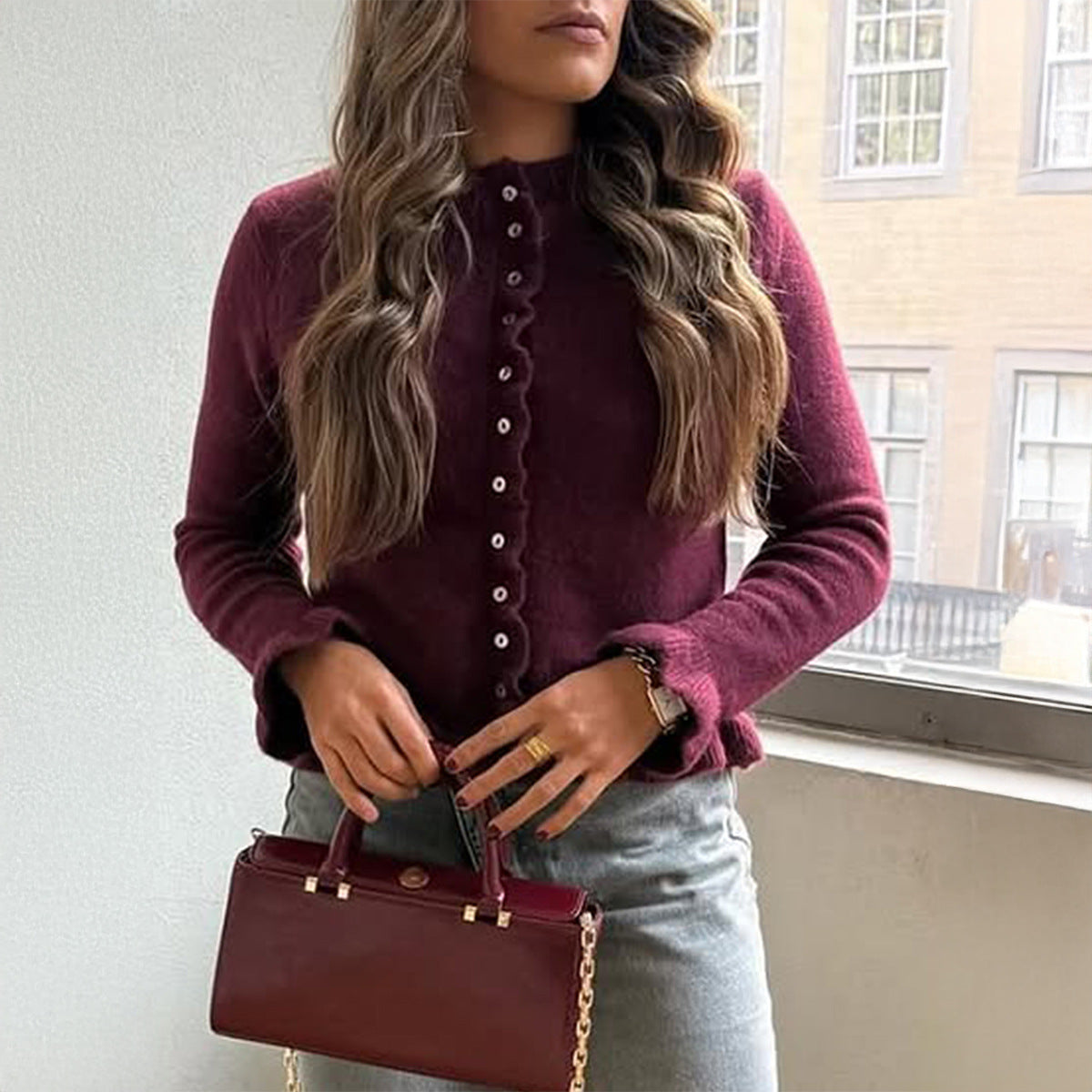 Pull Léger Boutonné en Maille I Collection Douceur & Détente