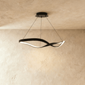 Aurelia Curve LED Chandelier With Diffused Ambient Glow For Modern Spaces