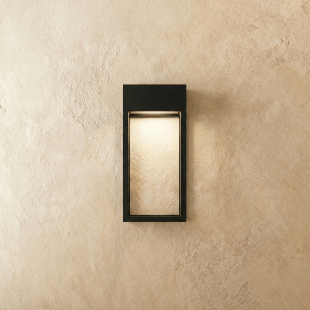 Aurelia Outdoor Wall Light Stainless Steel Black Finish