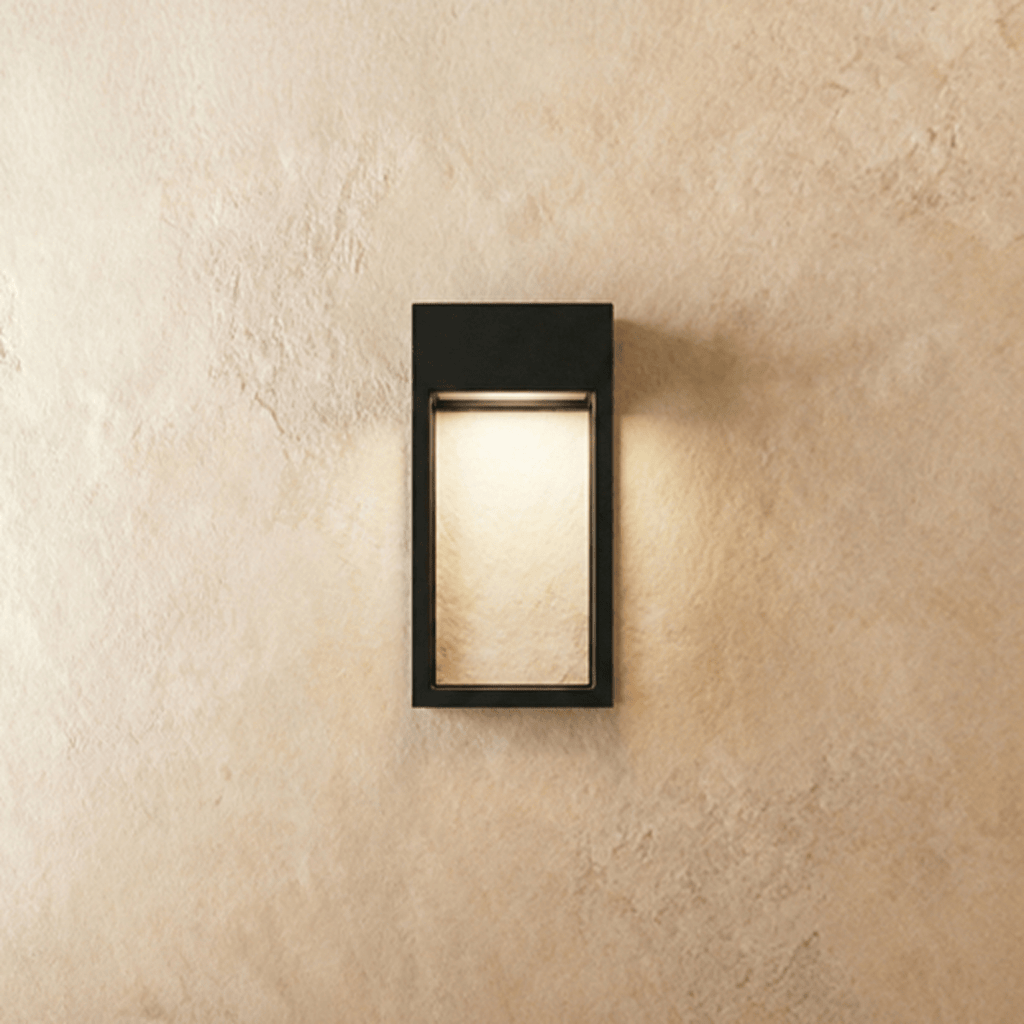 Aurelia Outdoor Wall Light Stainless Steel Black Finish