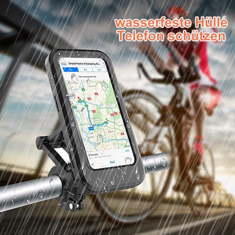 NovaTrail-cykeltelefonholder med vandtæt etui og 15 W trådløs powerbank