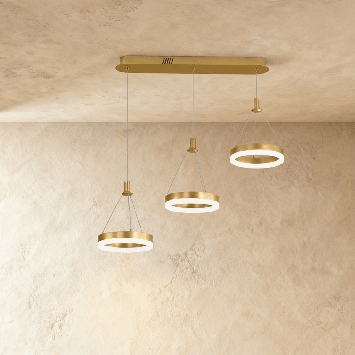 Aitu Nova Round Chandelier Energy Efficient Ceiling Light For Modern Living Rooms