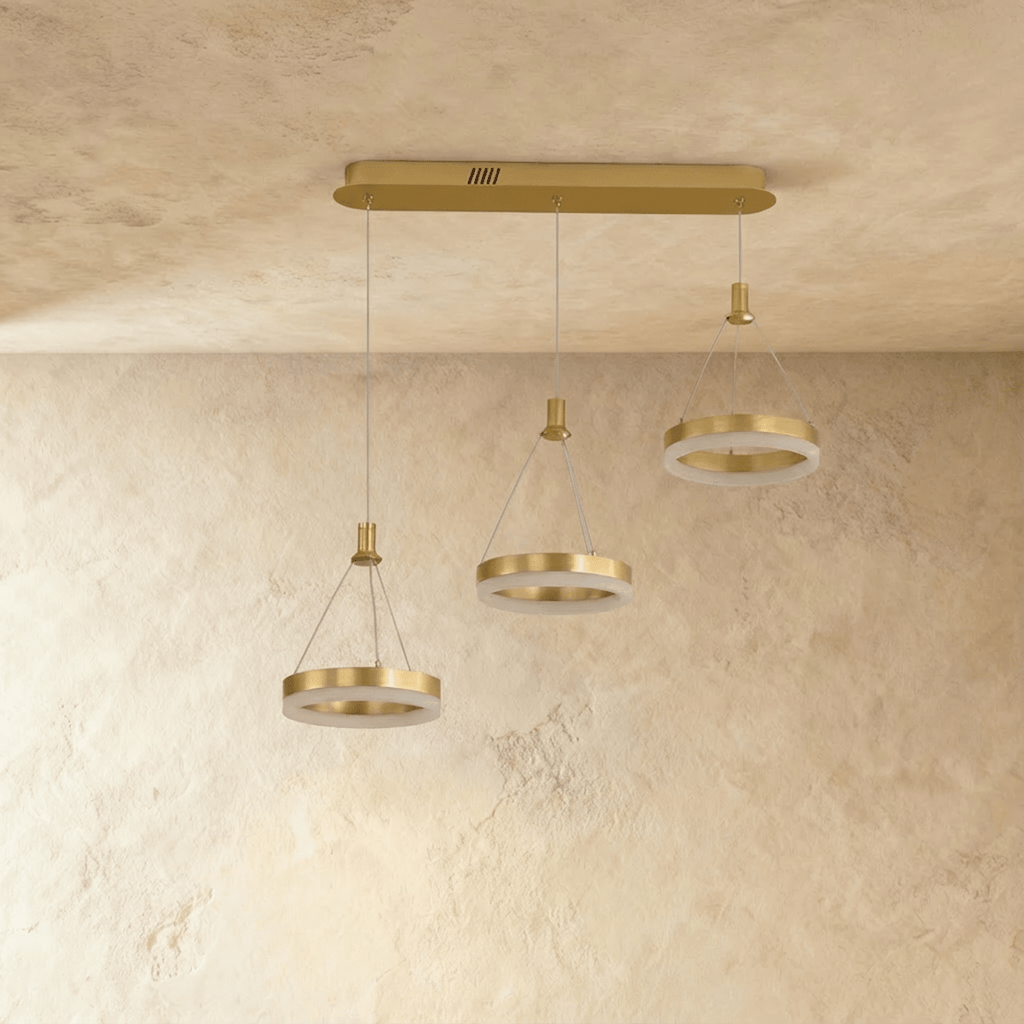 Aitu Nova Round Chandelier Energy Efficient Ceiling Light For Modern Living Rooms