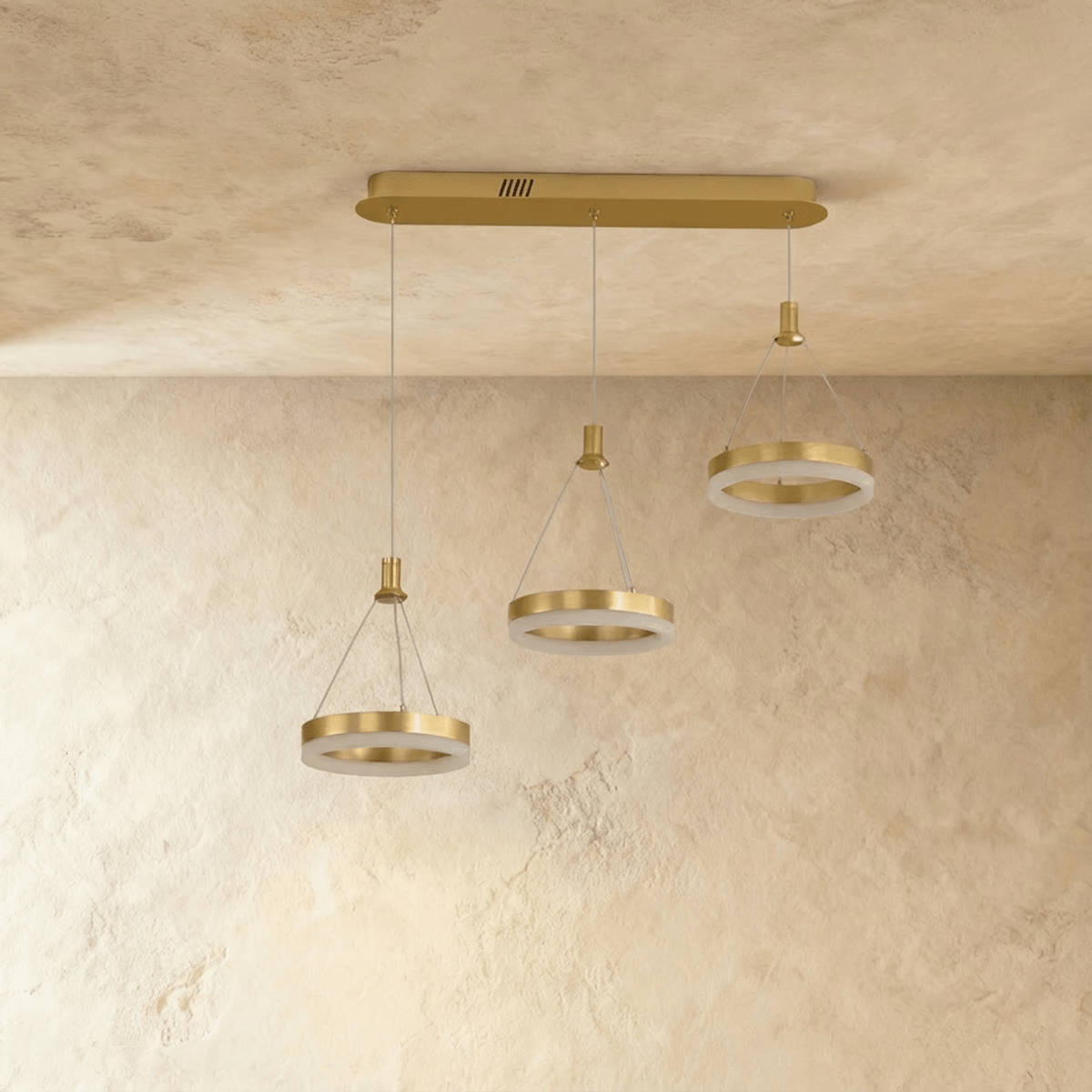 Aitu Nova Round Chandelier Energy Efficient Ceiling Light For Modern Living Rooms