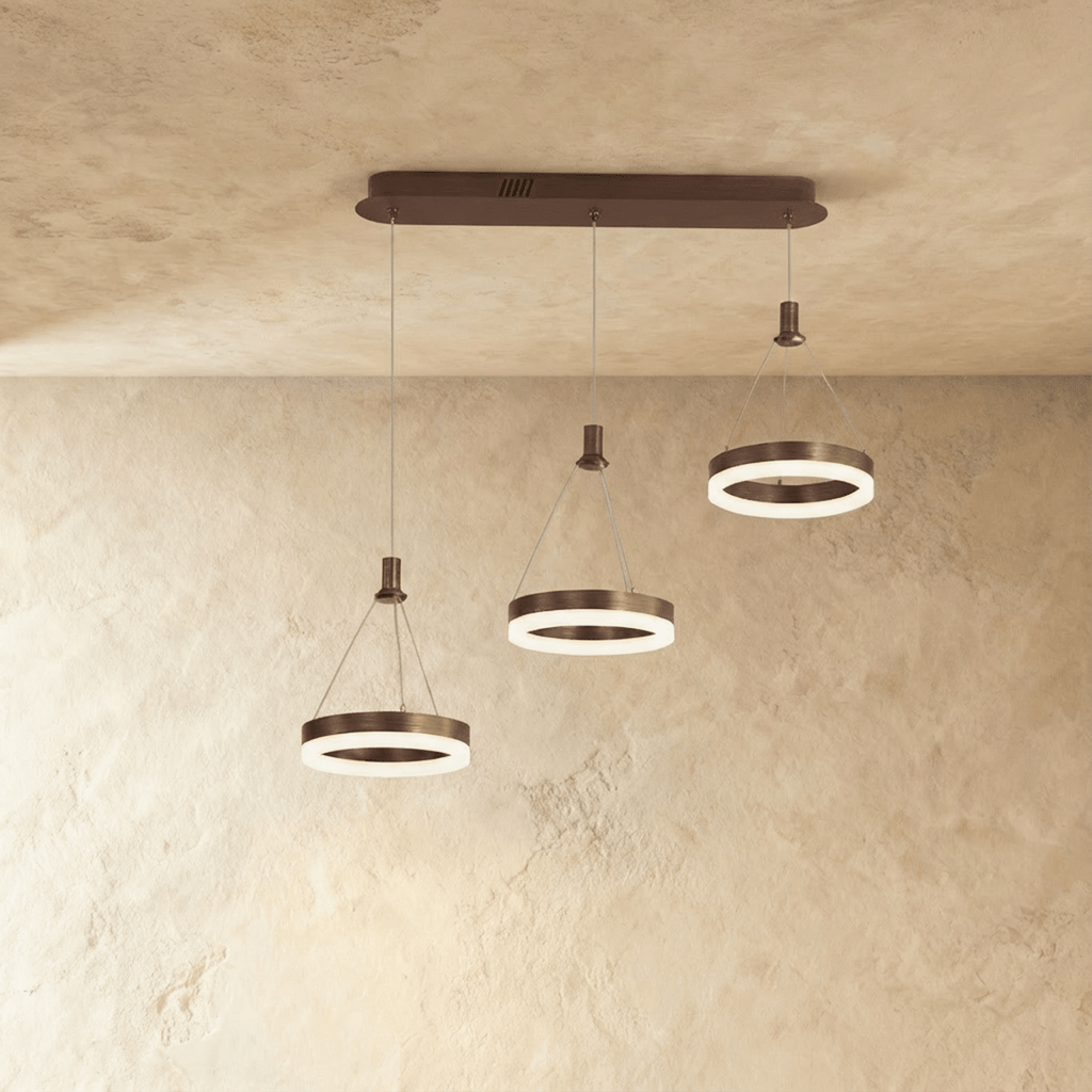 Aitu Nova Round Chandelier Energy Efficient Ceiling Light For Modern Living Rooms