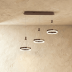 Lampadario rotondo Aitu Nova, luce da soffitto a risparmio energetico per soggiorni moderni