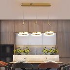 Lampadario rotondo Aitu Nova, luce da soffitto a risparmio energetico per soggiorni moderni
