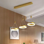 Lampadario rotondo Aitu Nova, luce da soffitto a risparmio energetico per soggiorni moderni