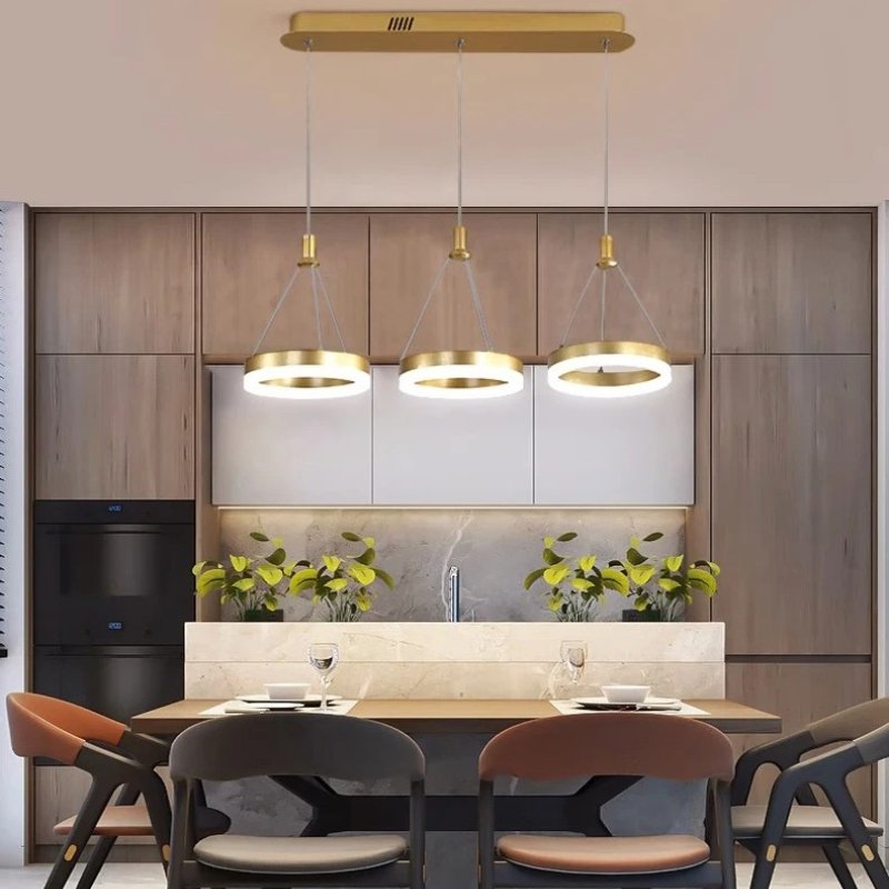 Aitu Nova Round Chandelier Energy Efficient Ceiling Light For Modern Living Rooms