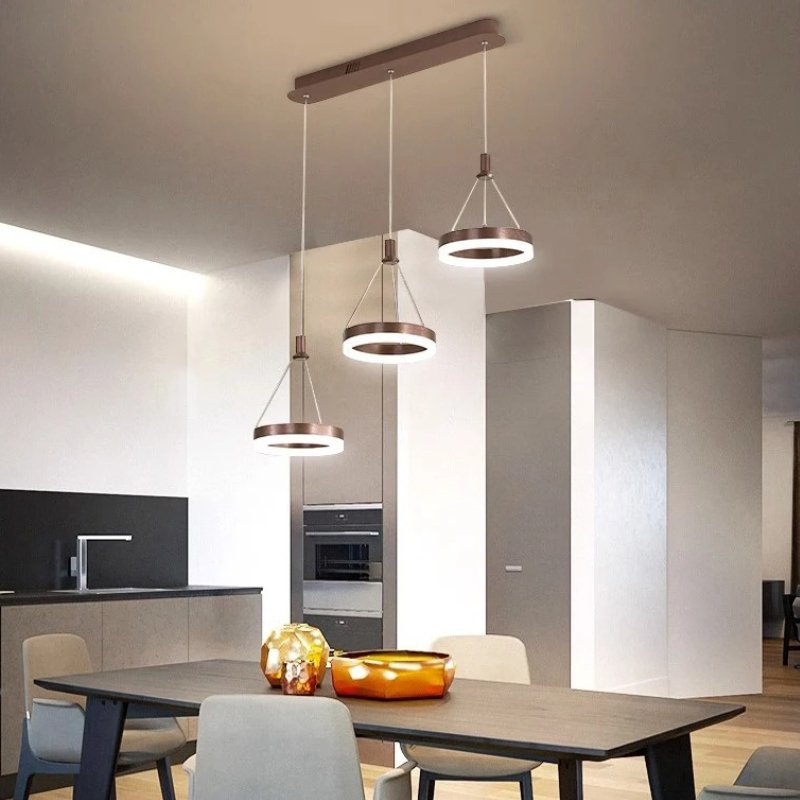 Aitu Nova Round Chandelier Energy Efficient Ceiling Light For Modern Living Rooms