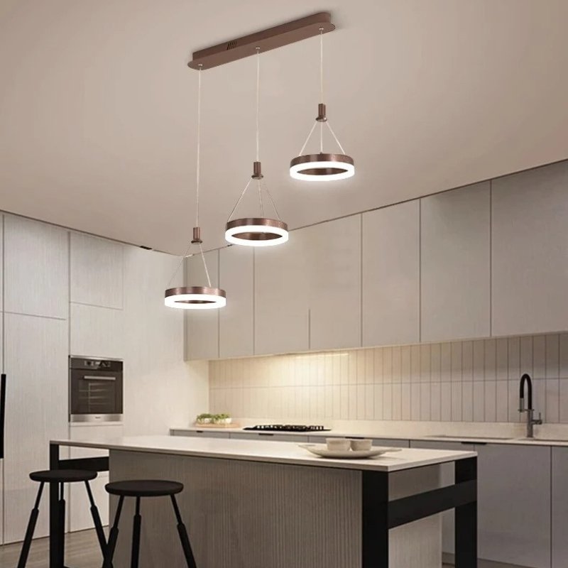 Aitu Nova Round Chandelier Energy Efficient Ceiling Light For Modern Living Rooms