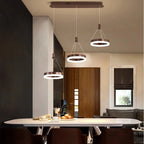 Lampadario rotondo Aitu Nova, luce da soffitto a risparmio energetico per soggiorni moderni