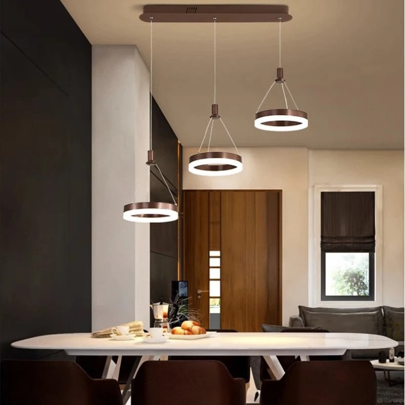 Aitu Nova Round Chandelier Energy Efficient Ceiling Light For Modern Living Rooms