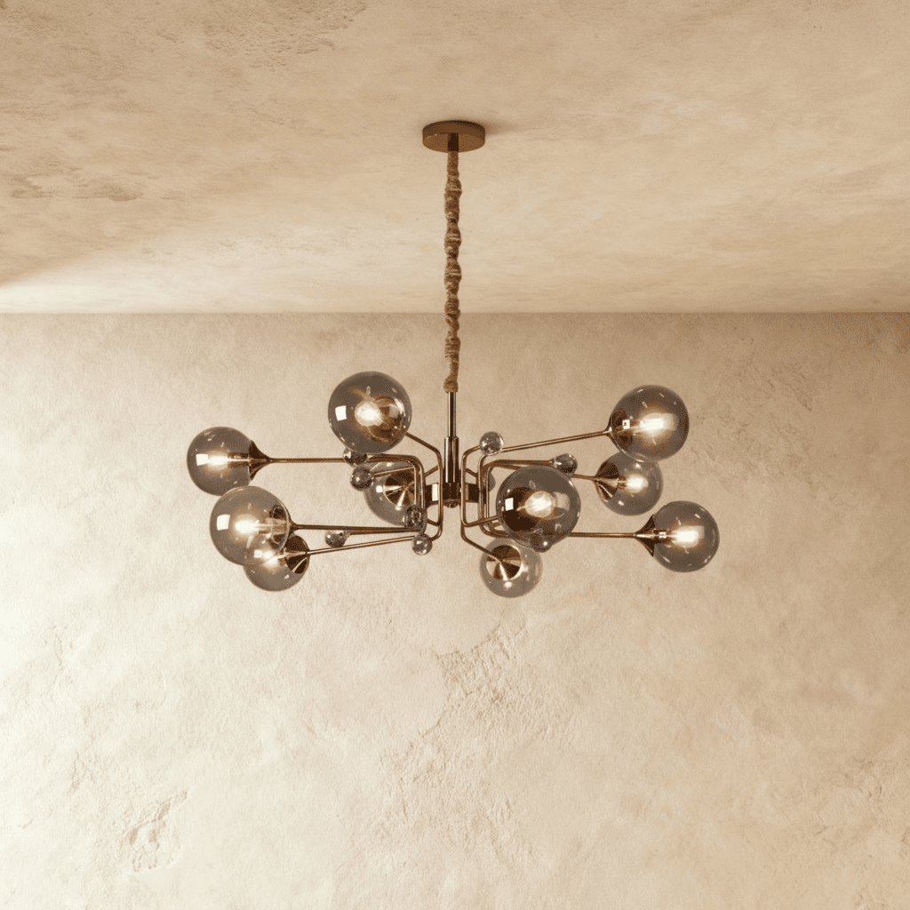 Lumora Opulent Glass Chandelier For Elegant Living Spaces