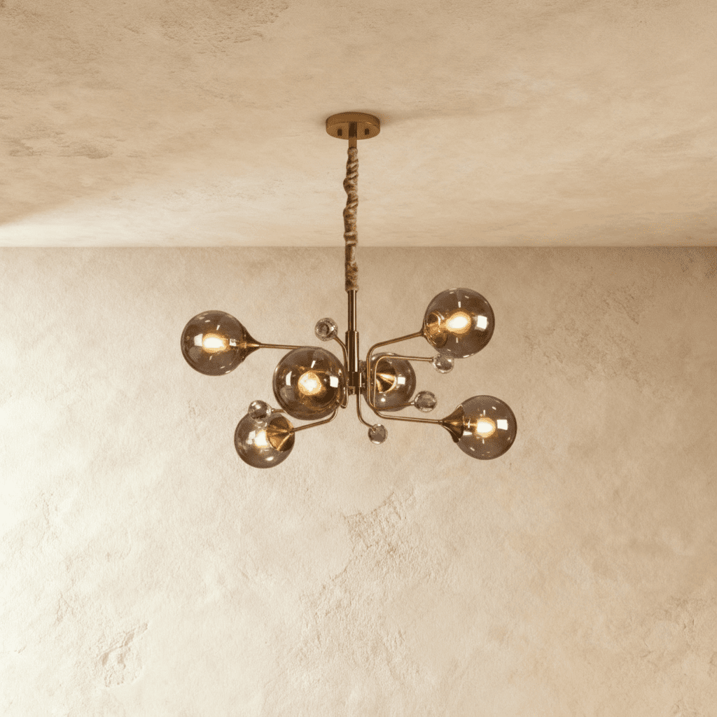 Lumora Opulent Glass Chandelier For Elegant Living Spaces