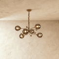 Lumora Opulent Glass Chandelier For Elegant Living Spaces