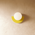 Lumenorb Modern Glass Ball Wall Light With Sleek Metal Finish