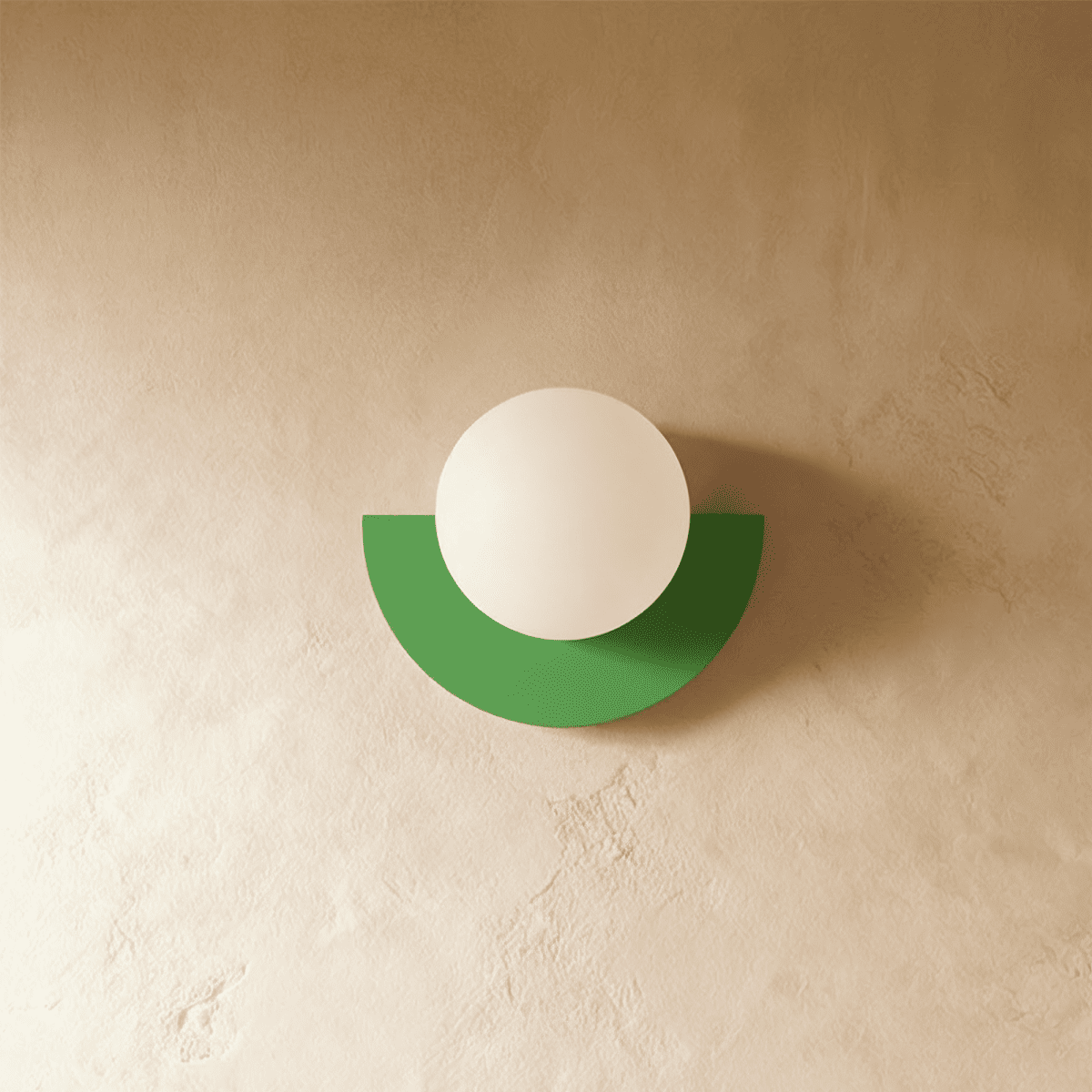 Lumenorb Modern Glass Ball Wall Light With Sleek Metal Finish