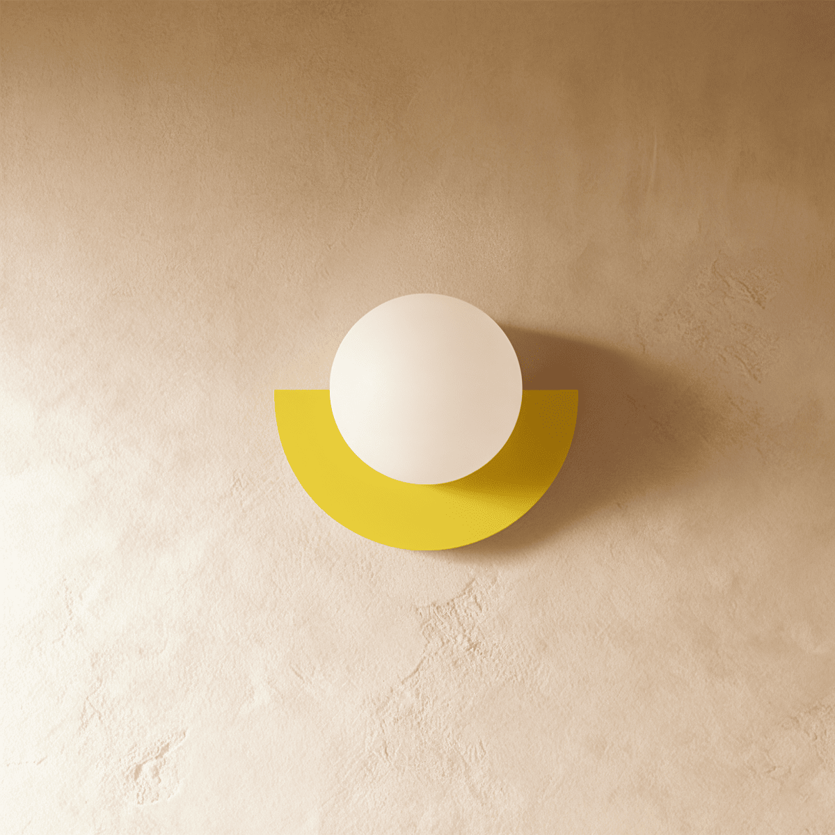 Lumenorb Modern Glass Ball Wall Light With Sleek Metal Finish