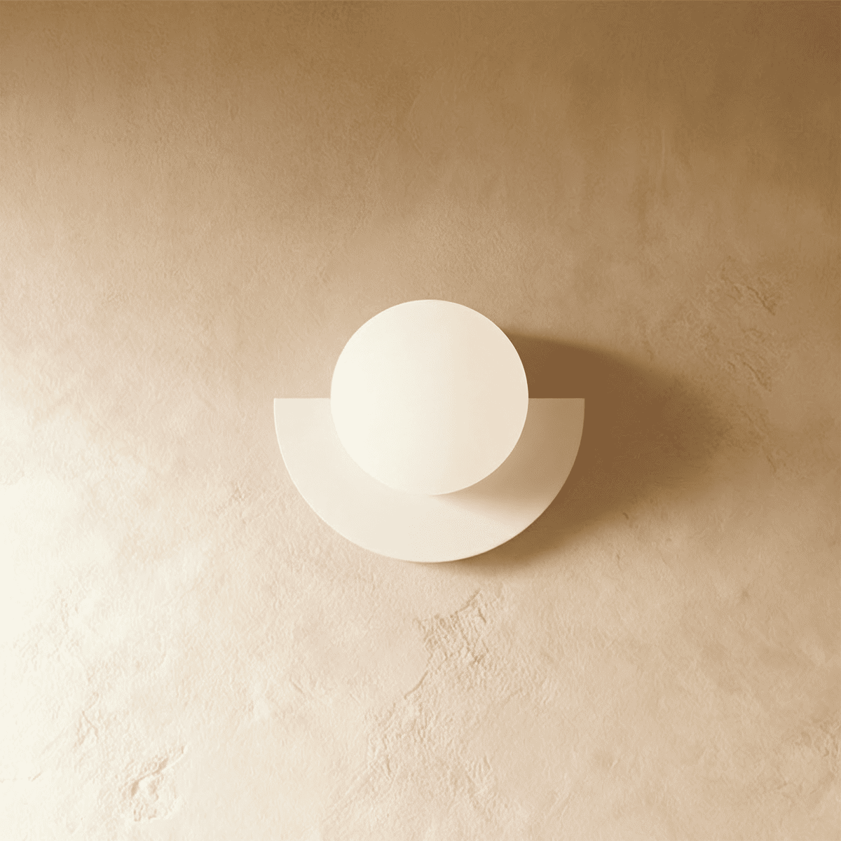 Lumenorb Modern Glass Ball Wall Light With Sleek Metal Finish