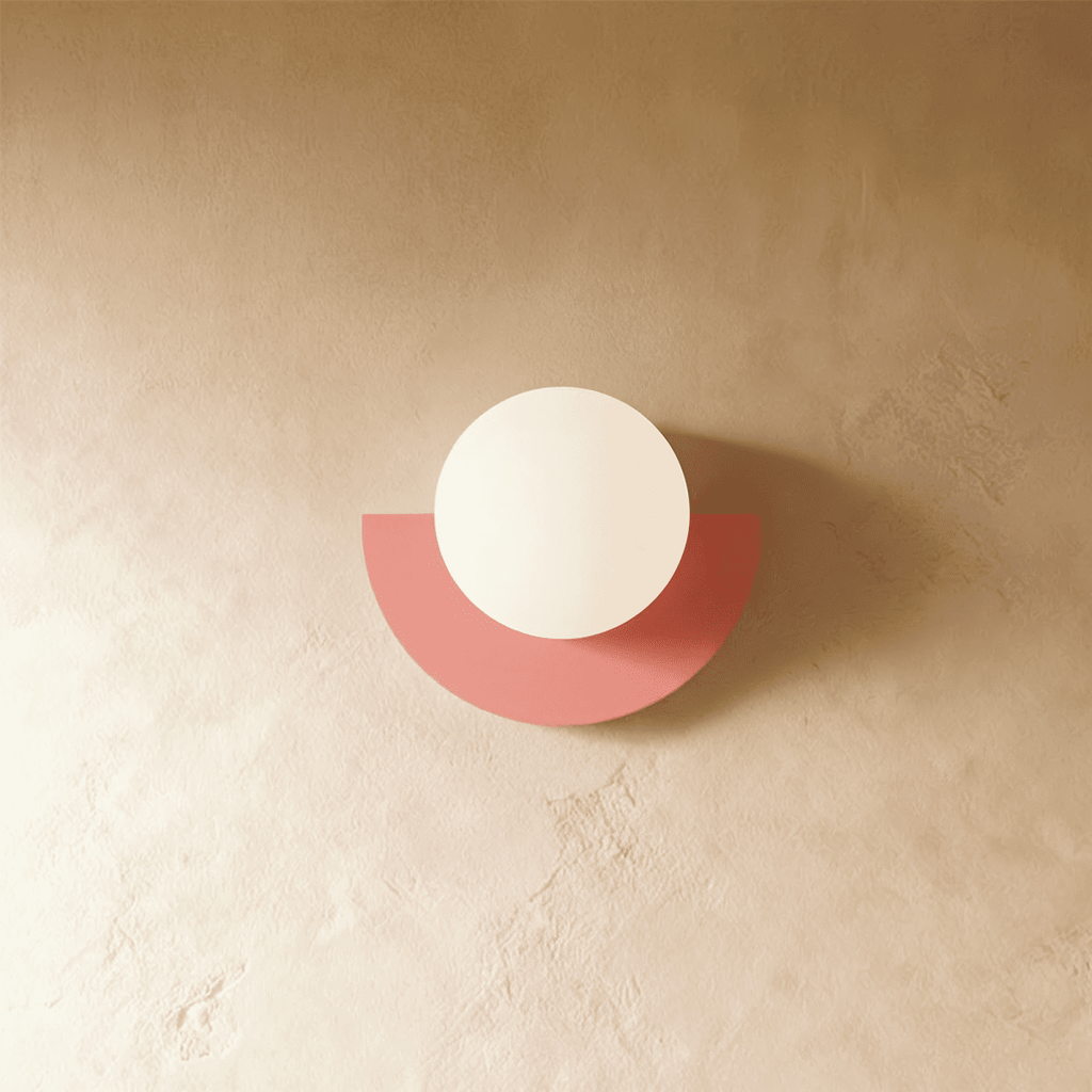 Lumenorb Modern Glass Ball Wall Light With Sleek Metal Finish