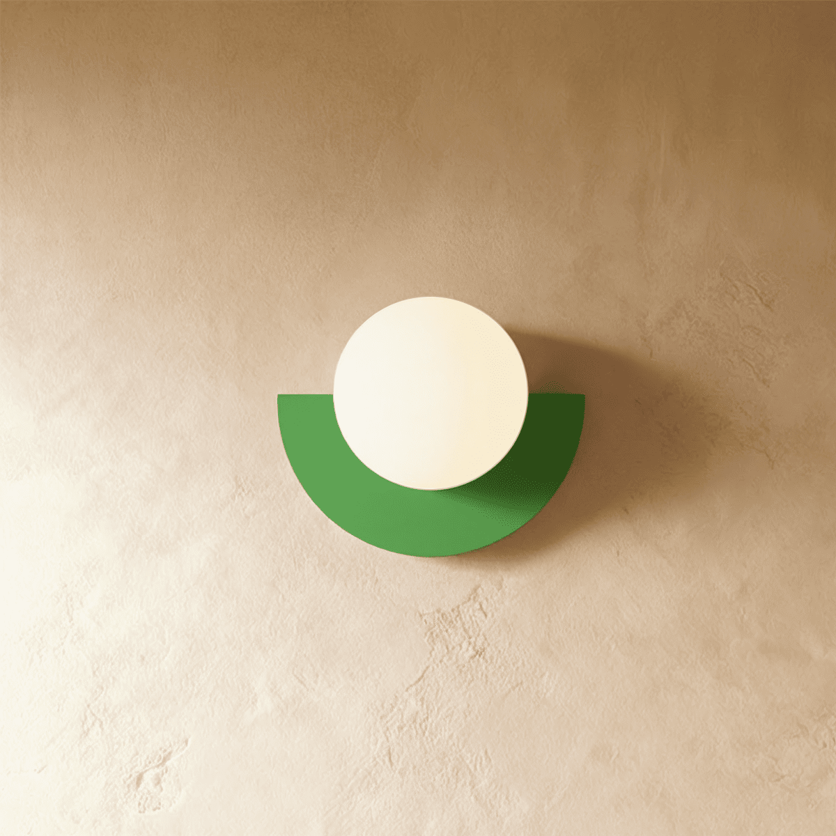 Lumenorb Modern Glass Ball Wall Light With Sleek Metal Finish