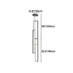 Lampadario rettangolare per scala Aldarj Loftline LED