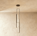 Lampadario rettangolare per scala Aldarj Loftline LED