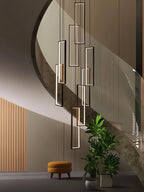 Lampadario rettangolare per scala Aldarj Loftline LED